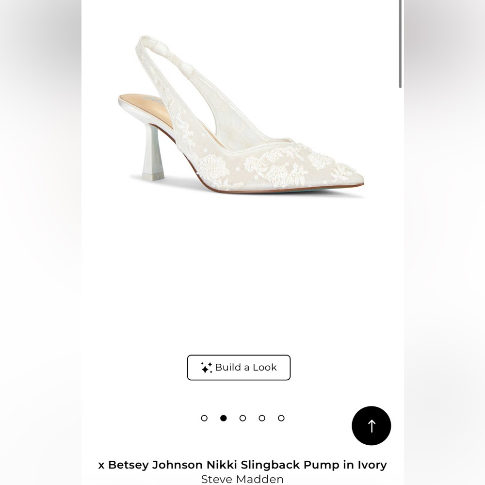 Betsey Johnson Bridal Shoes, size 7.5
